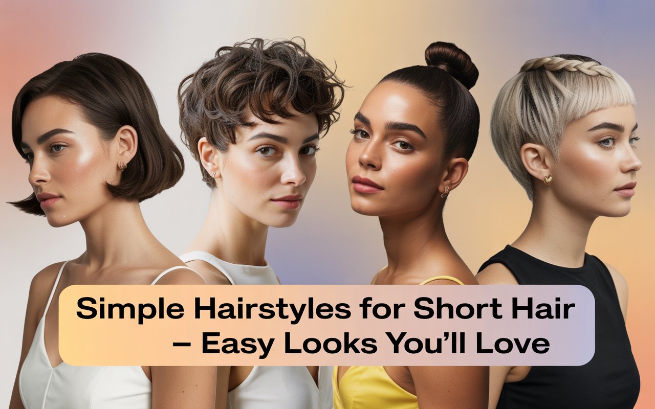 10 Effortless & Simple Hairstyles for Short Hair You Can Do in Minutes