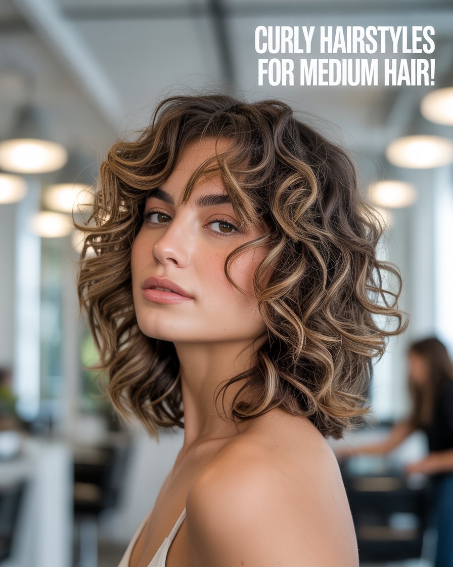 Curly Hairstyles for Medium Hair
