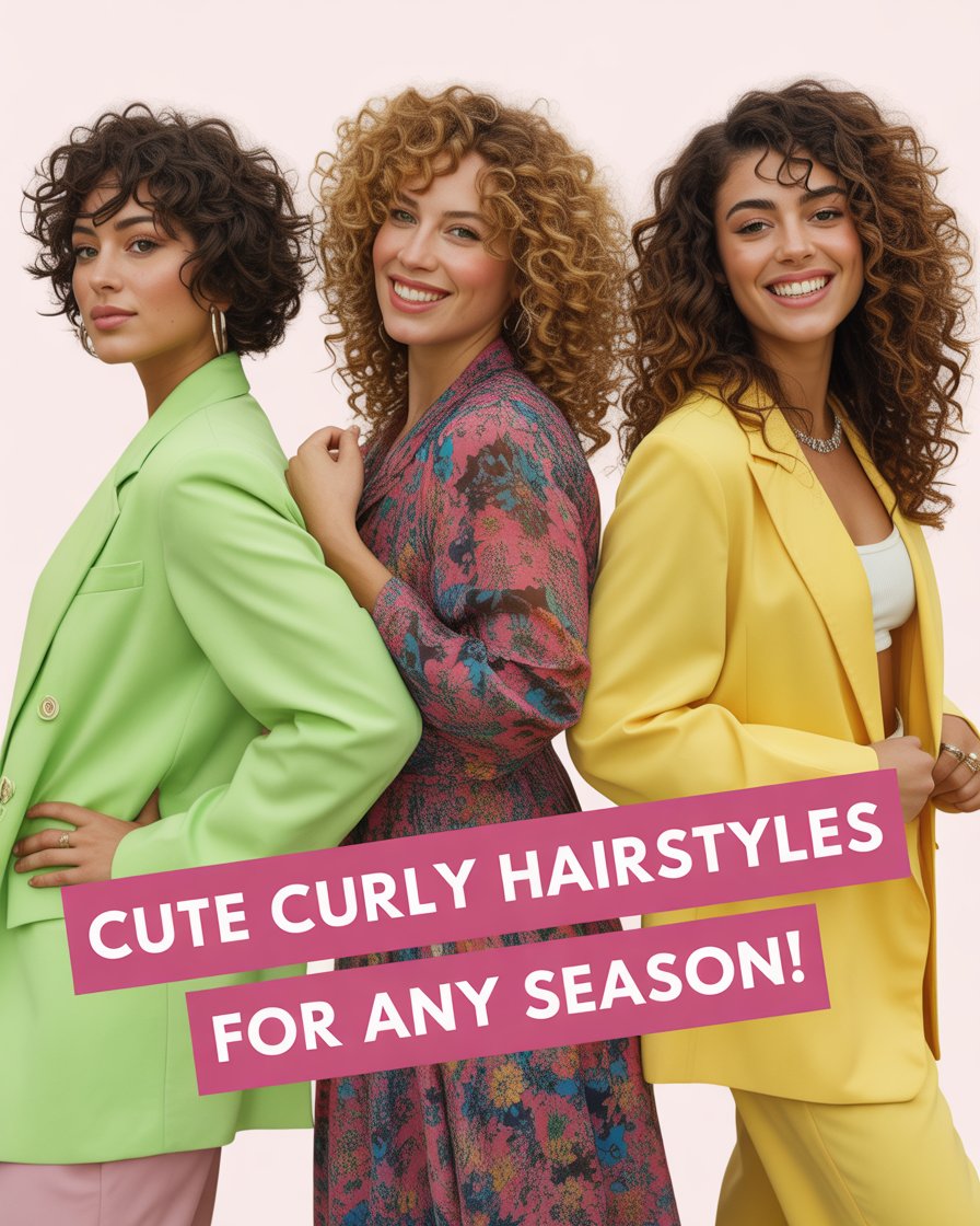 Cute Curly Hairstyles for Any Season!